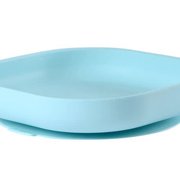 Beaba Siliconen bord met zuignap - blauw