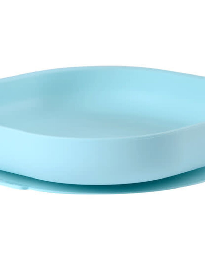 Beaba Siliconen bord met zuignap - blauw