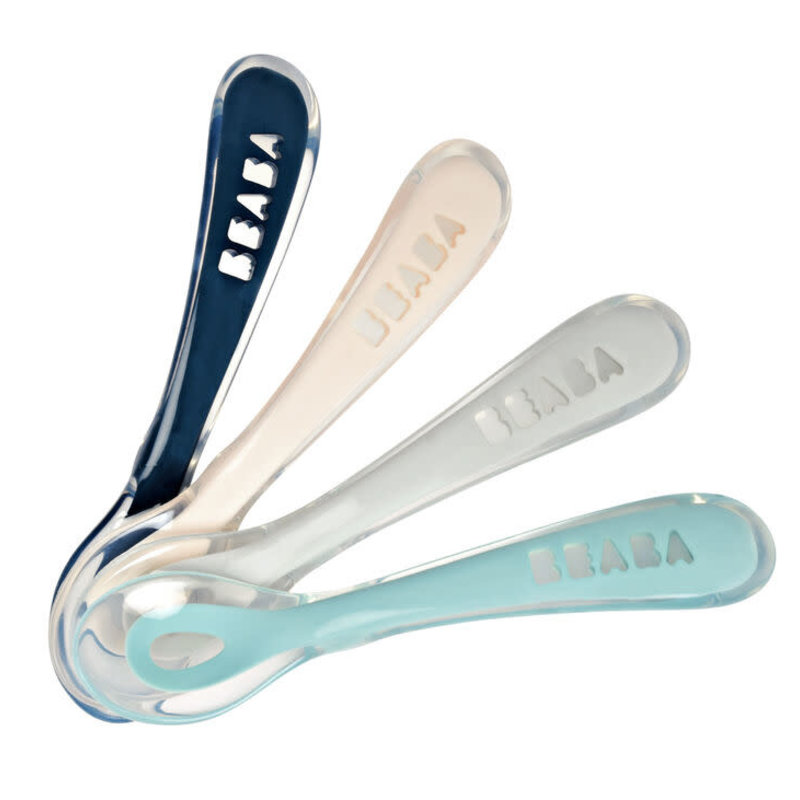 Beaba - Set 3 couverts inox blue