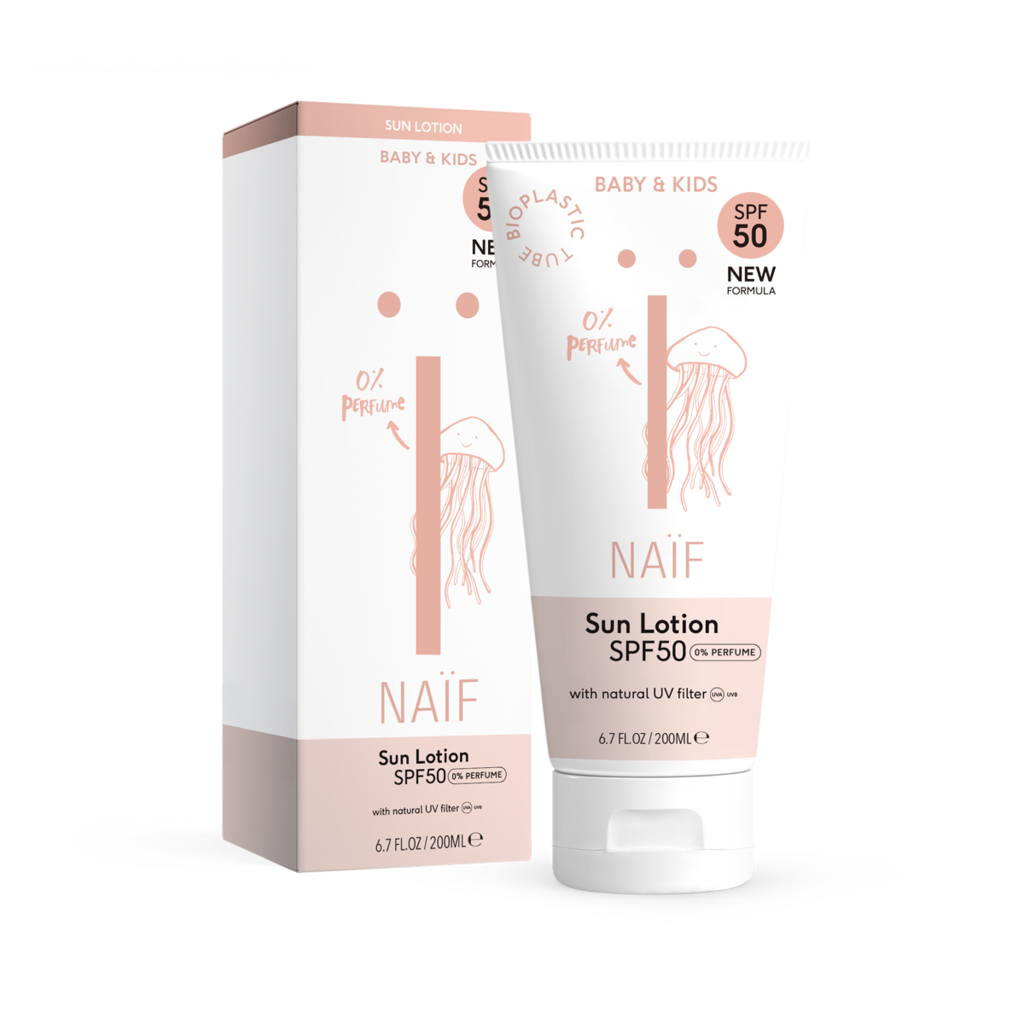 Naïf Baby&Kids Sunscreen SPF 50 lotion perfume free tube - 200ml