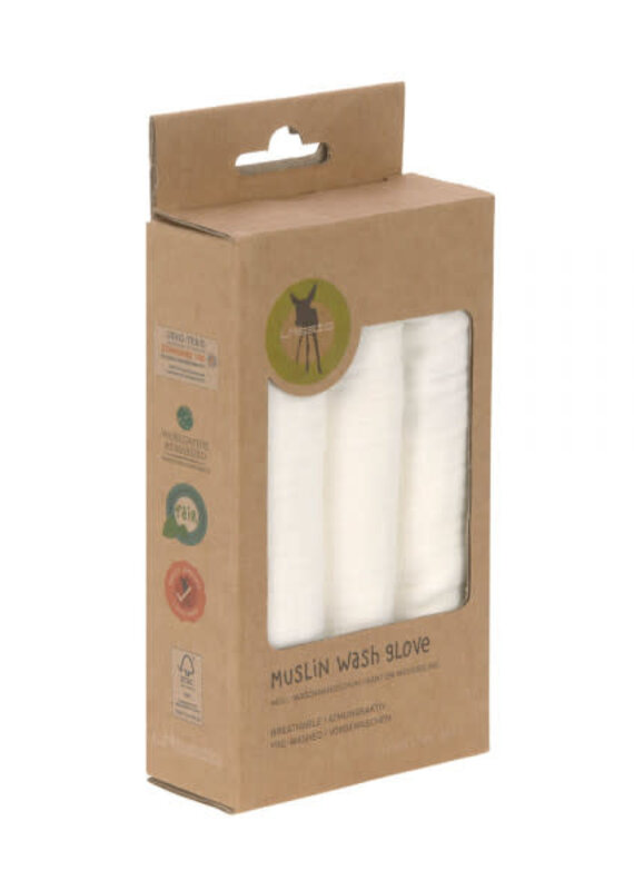Laessig Tetra Washandje 3 stuks milky