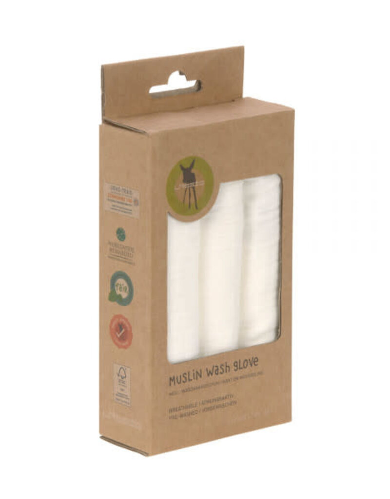 Laessig Tetra Washandje 3 stuks milky