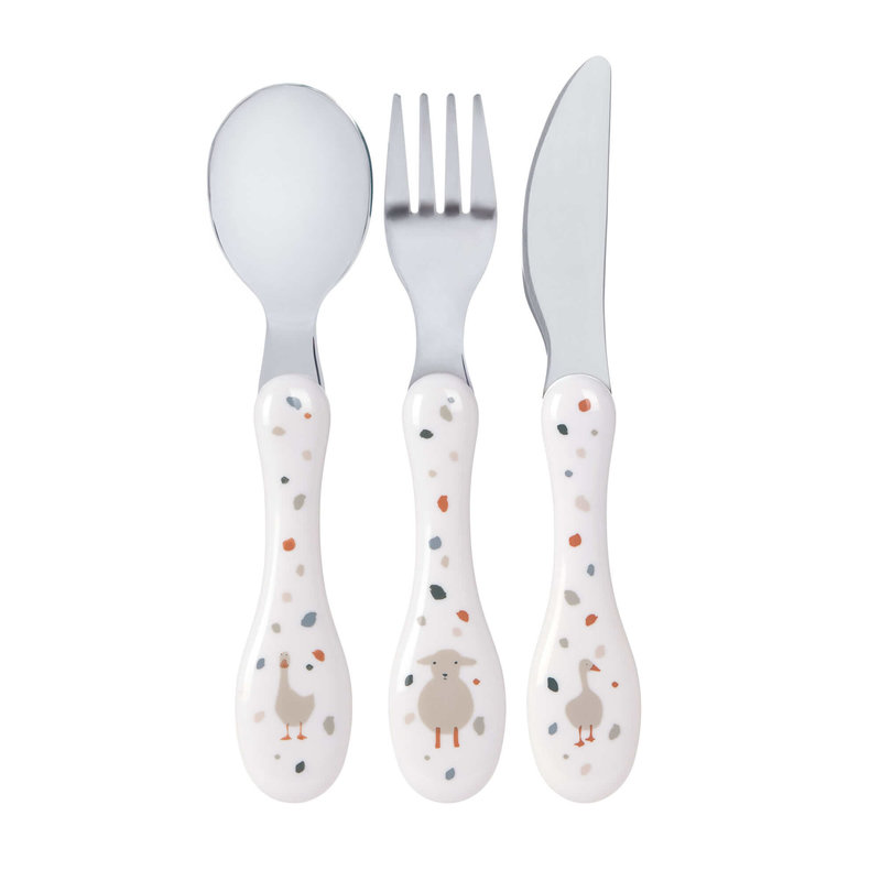 Laessig Cutlery 3 pcs Tiny Farmer Sheep/Goose