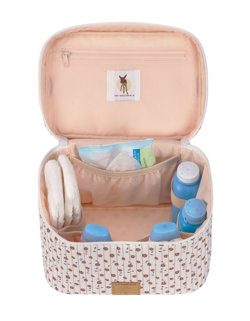 Laessig CAS Toilettas Caddy To Go Flowers White
