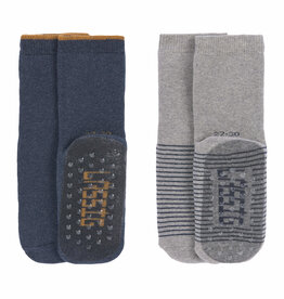 Laessig Anti-Slip Sokken 2 paar Blue/Grey