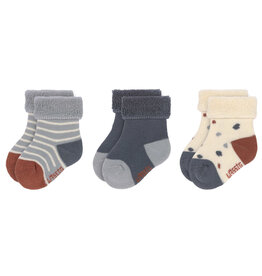 Laessig Newborn Sokjes 3 paar Tiny Farmer Blue | 12-14