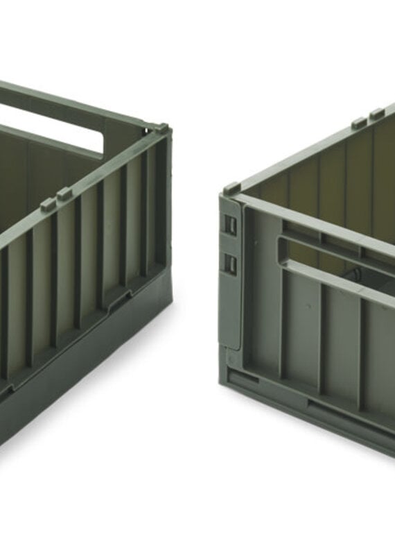 Liewood Weston Storage Box M 2-pack Hunter green
