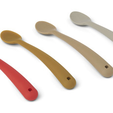 Liewood Siv feeding spoon 4-pack Apple red multi mix