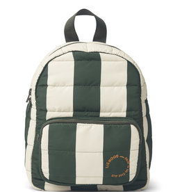 Liewood Sage Backpack Printed Stripe: Hunter Green/Sandy