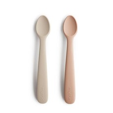 Mushie Baby lepels - Blush/Shifting Sand