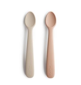 Mushie Baby lepels - Blush/Shifting Sand