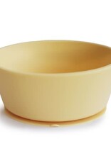 Mushie Silicone Kom met Zuignap - Pale Daffodil
