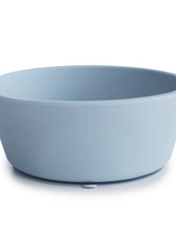 Mushie Silicone Kom met Zuignap - Powder Blue