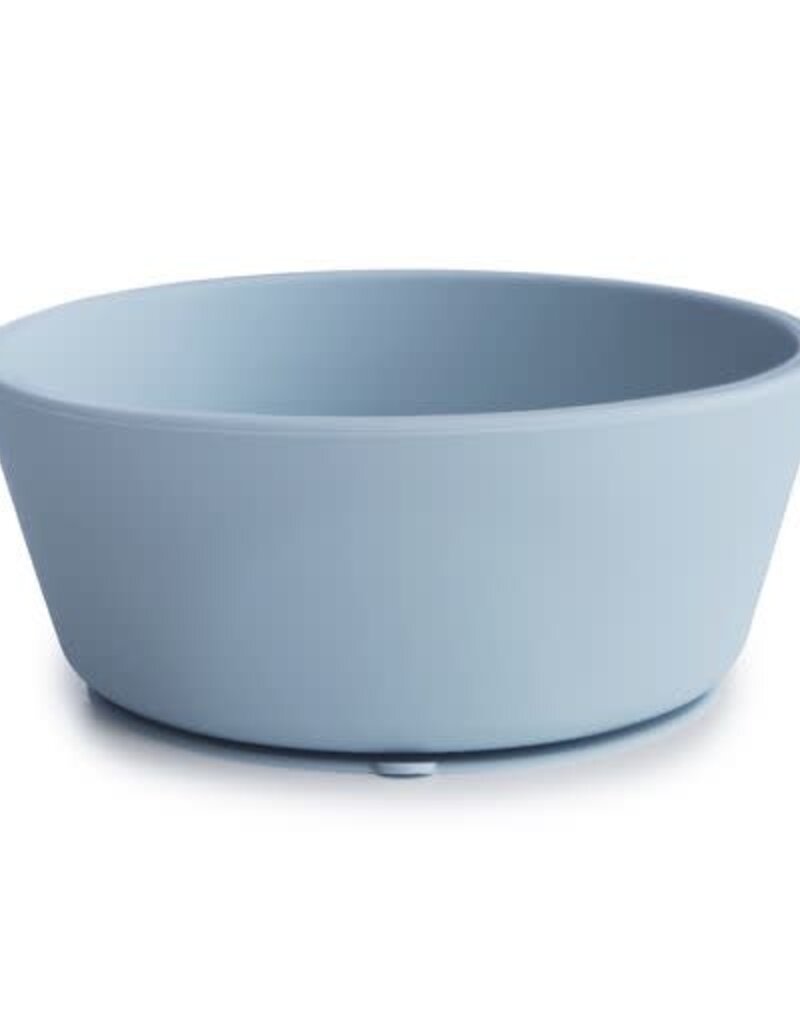 Mushie Silicone Kom met Zuignap - Powder Blue