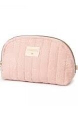 Nobodinoz Holiday vanity case Small 14X23 White Bubble Misty Pink