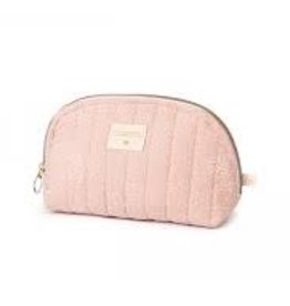 Nobodinoz Holiday vanity case Small 14X23 White Bubble Misty Pink