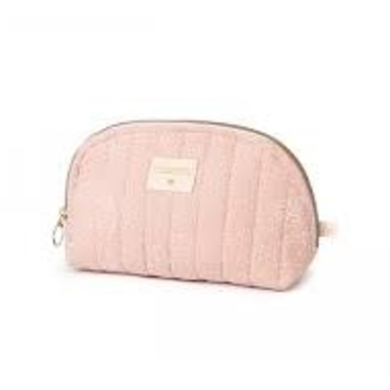 Nobodinoz Holiday vanity case Small 14X23 White Bubble Misty Pink