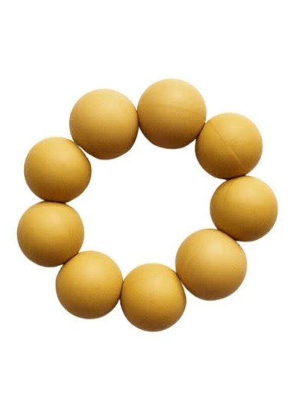 Bezisa Koelbare Bijtring Silicon Ocher Yellow