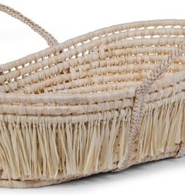 Childhome Moses Basket Soft Cornhusk Raffia + Mattress