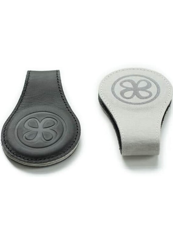Cloby Leather Clips Black