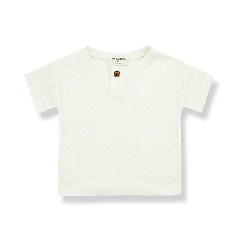 1+ in the family Felix T-Shirt Ecru | 18m