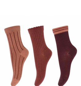 mp Denmark Abby 3-pack socks Grape Skin