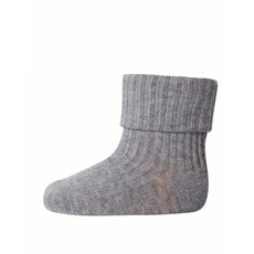 mp Denmark Cotton rib baby socks Grey Melange
