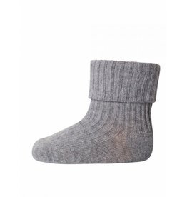 mp Denmark Cotton rib baby socks Grey Melange