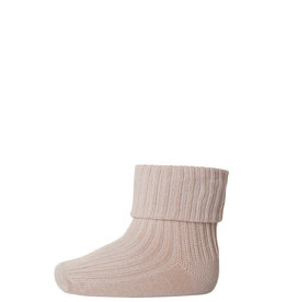 mp Denmark Cotton rib baby socks Rose Dust