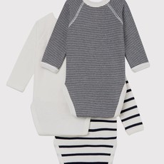 Petit Bateau 2 Overslagbody's Gestreept Lange Mouwen