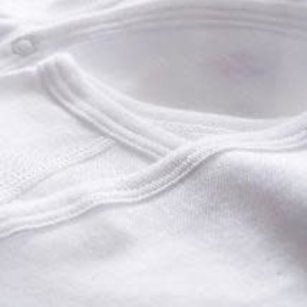 Petit Bateau 2 Overslagbody's Wit Lange Mouwen 54218