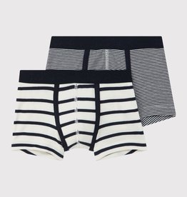 Petit Bateau Boxer Shorts Navy/Gestreept 2-pack