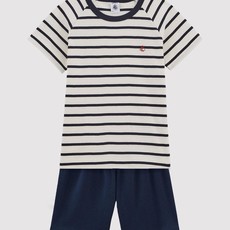 Petit Bateau Pyjama Kort 2-delig Navy/Gestreept A01DD