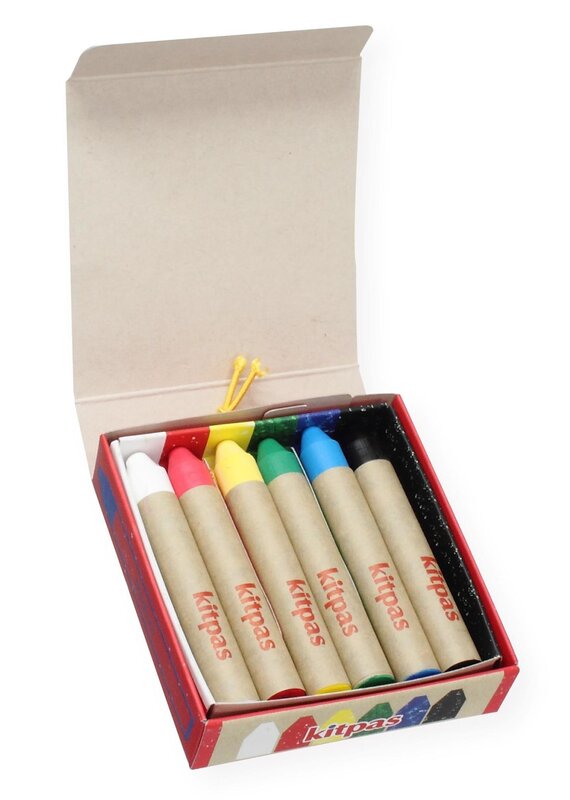 Kitpas Medium Rijstwax (Raam) Krijt 6 Pcs
