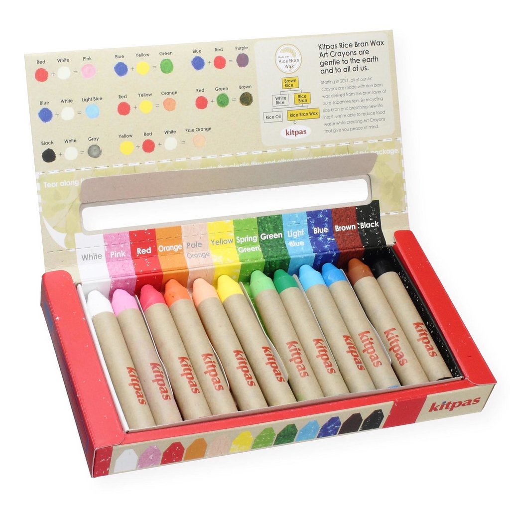 Kitpas Medium Rijstwax (Raam) Krijt 12 Pcs