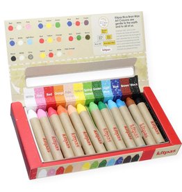 Kitpas Medium Rijstwax (Raam) Krijt 12 Pcs