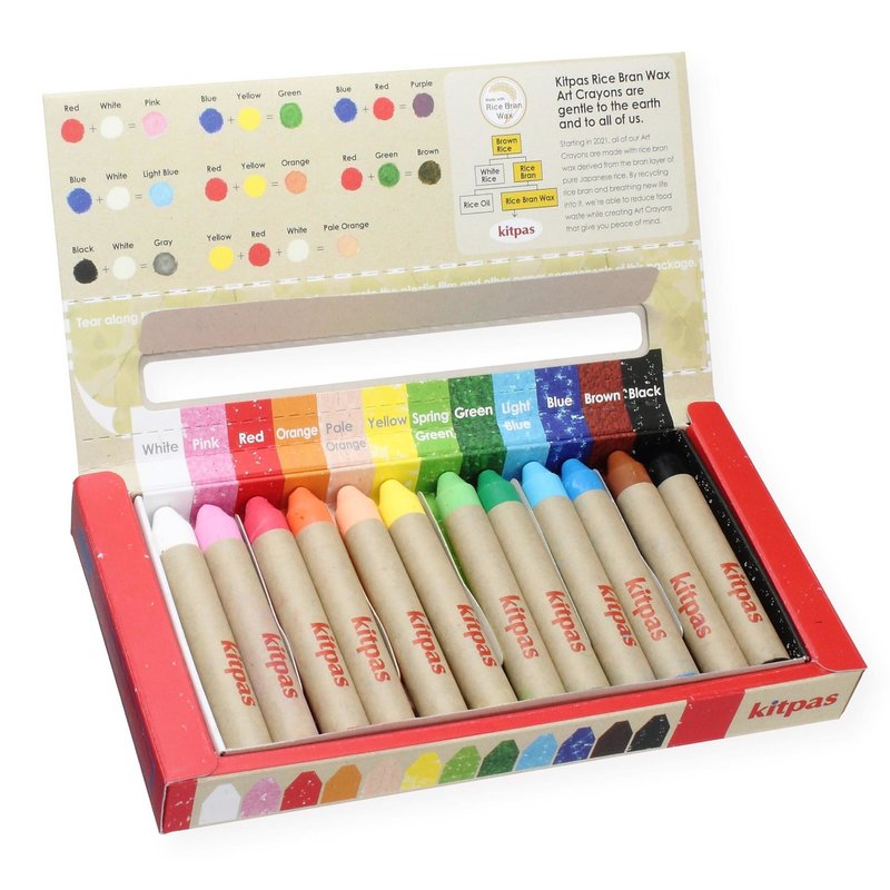 Kitpas Medium Rijstwax (Raam) Krijt 12 Pcs