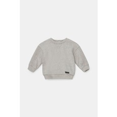 My Little Cozmo Adel Organic knit baby sweater light grey