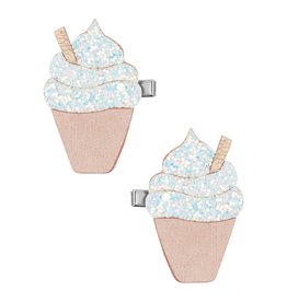 Mimi and Lula Glitter Ice Cream Clips White