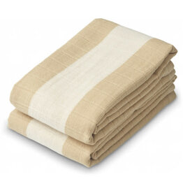 Liewood Lewis tetradoeken 2-Pack Stripe: Safari/Sandy