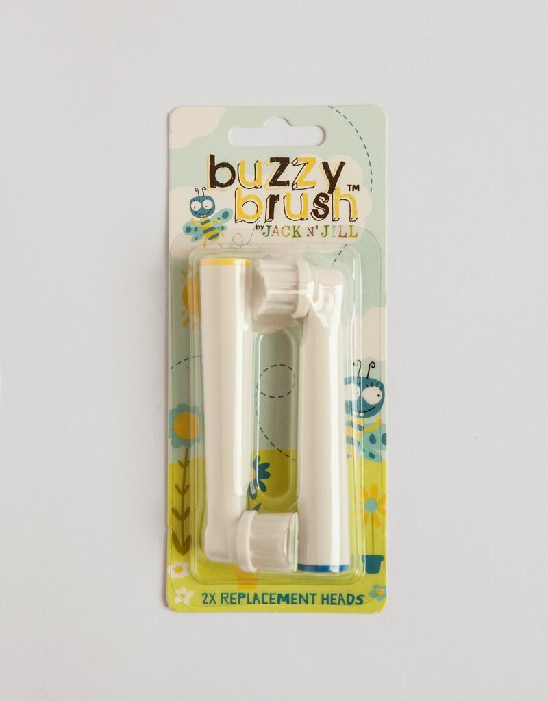 Jack N' Jill Jack N' Jill Vervanging 2 Pack Borstels Buzzy Brush