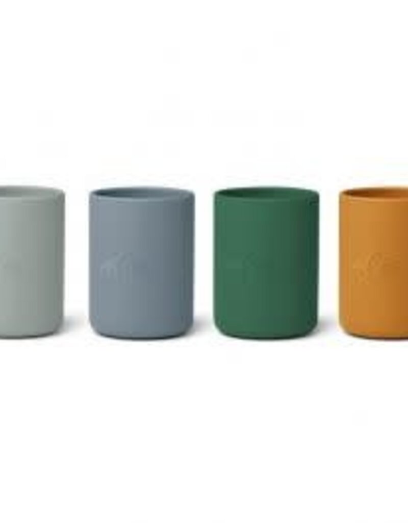 Liewood Ethan beker - 4 pack blue mix