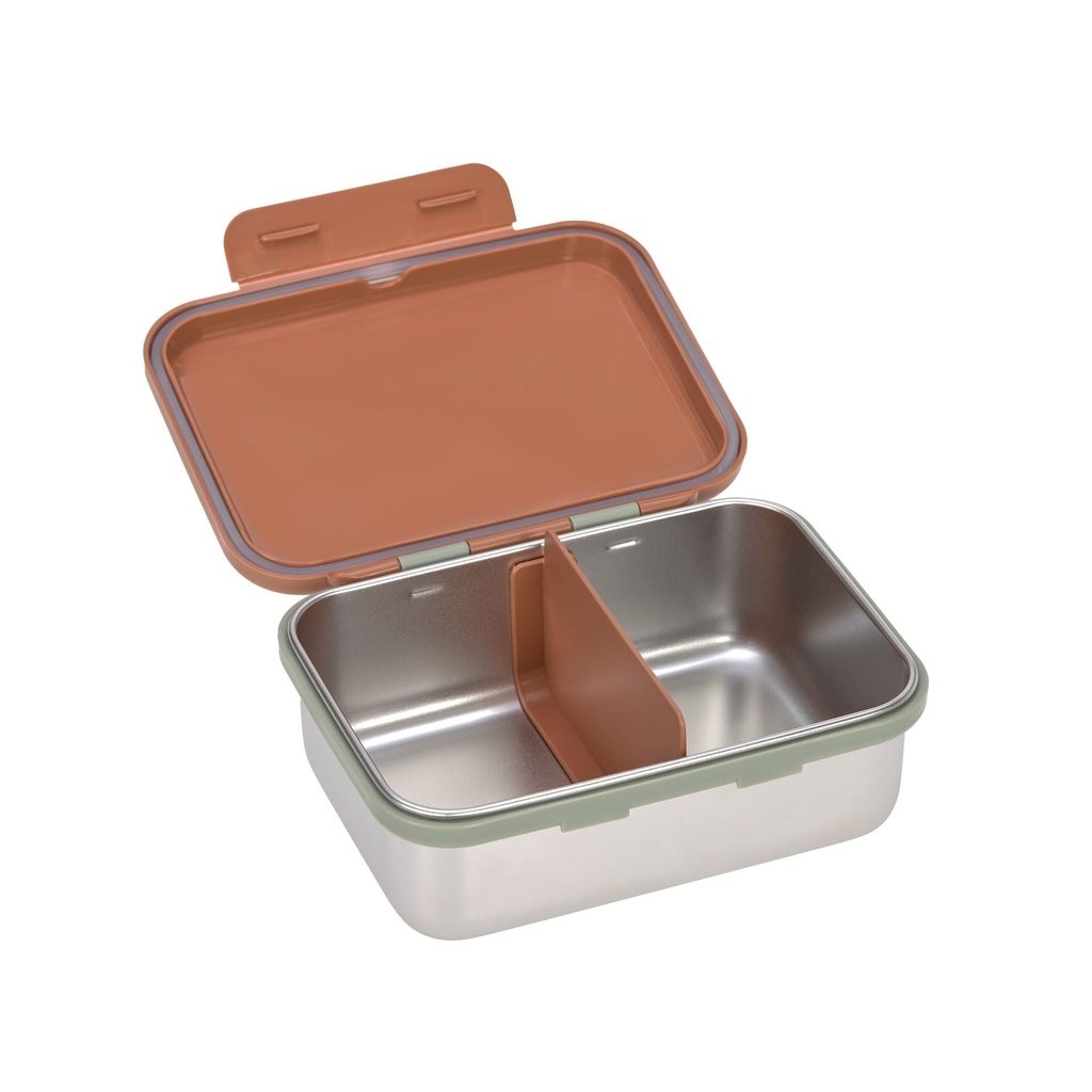 Laessig Lunchbox Stainless Steel Happy Prints Caramel