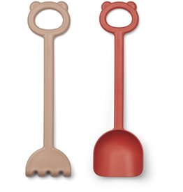 Liewood Hilda Shovel & Rake Apple Red/Pale Tuscany Rose