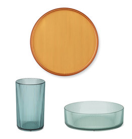 Liewood Kain Tableware Sea Blue Mix