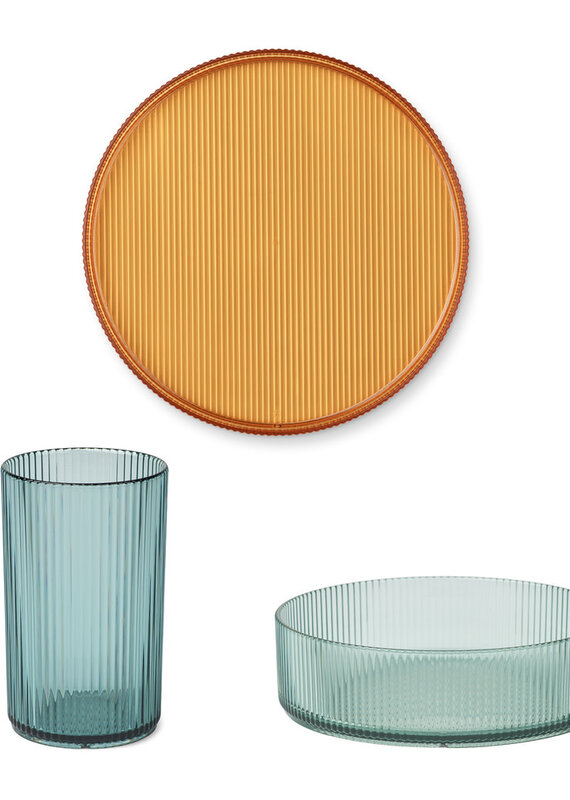 Liewood Kain Tableware Sea Blue Mix
