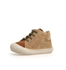 Naturino Schoenen Cocoon White Suede Sand Brown Khaki