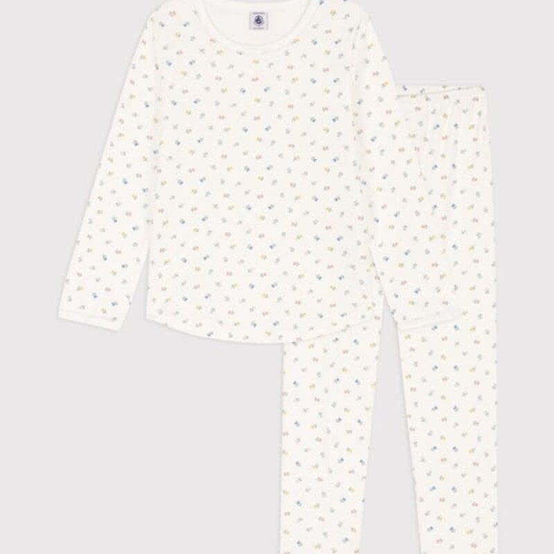 Petit Bateau Pyjama 2-delig Bloemetjes