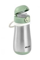 Beaba RVS drinkfles 350ml met handvat groen