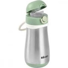 Beaba RVS drinkfles 350ml met handvat groen